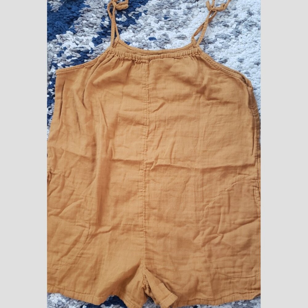 Cute Young Girls Brown Tan Romper Sleeveless Size 10 /12